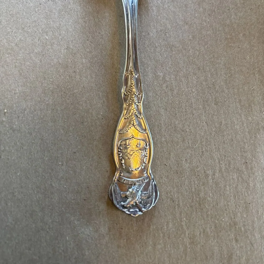 Wm Rogers And Sons Vintage Ohio Souvenir Commemorative Spoon Silver Plate